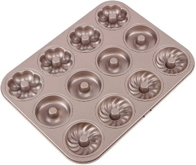 قالب دونات طرح دار 12 تایی لوازم ممقانی