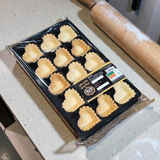 نان تارت شیرین طرح قلب (کنگرهدار) - بسته ای