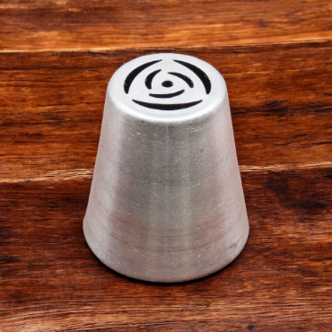 ماسوره استیل ضد زنگ طرح گل رز برای تزئین کاپ کیک