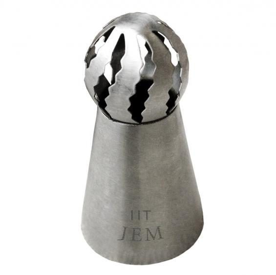 ماسوره قنادی استیل شماره 11T با سر توپی شکل و شیارهای موج‌دار