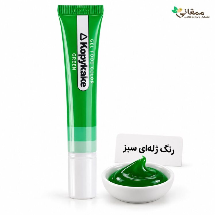 رنگ ژله ای سبز کپی کیک