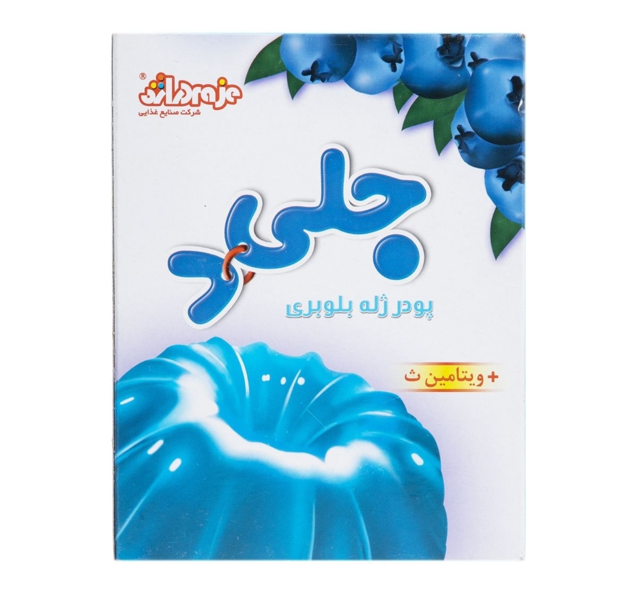  ژله آبی بلوبری با پودر آماده 