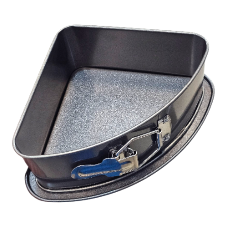 ​قالب کیک کمربندی تفلون به شکل مثلث با کفی جدا شونده