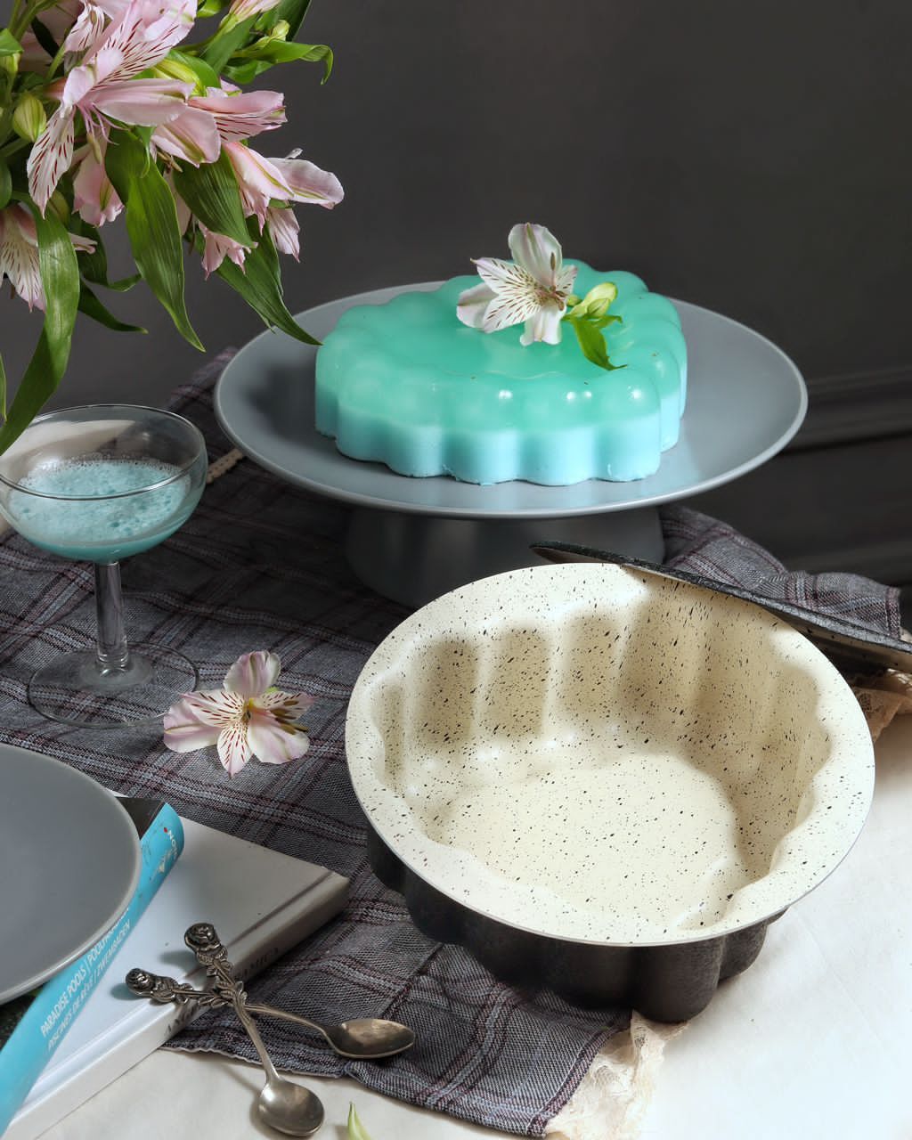  قالب دسر و ژله فرم گل حرفه‌ای 