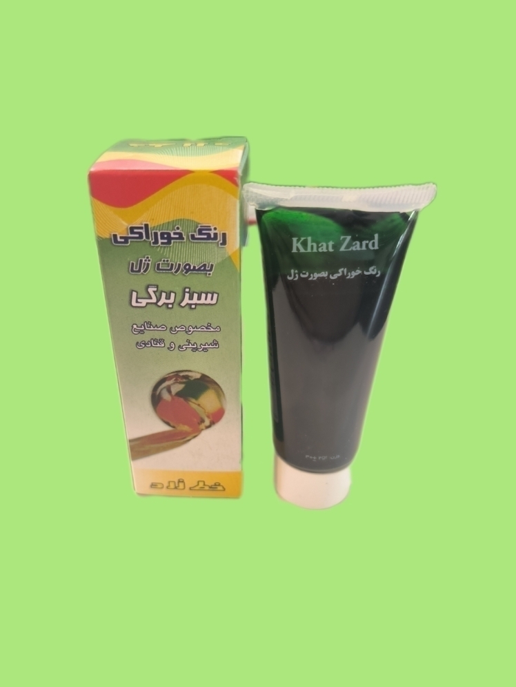 رنگ خوراکی ژله‌ای سبز برگی برای کیک و شیرینی