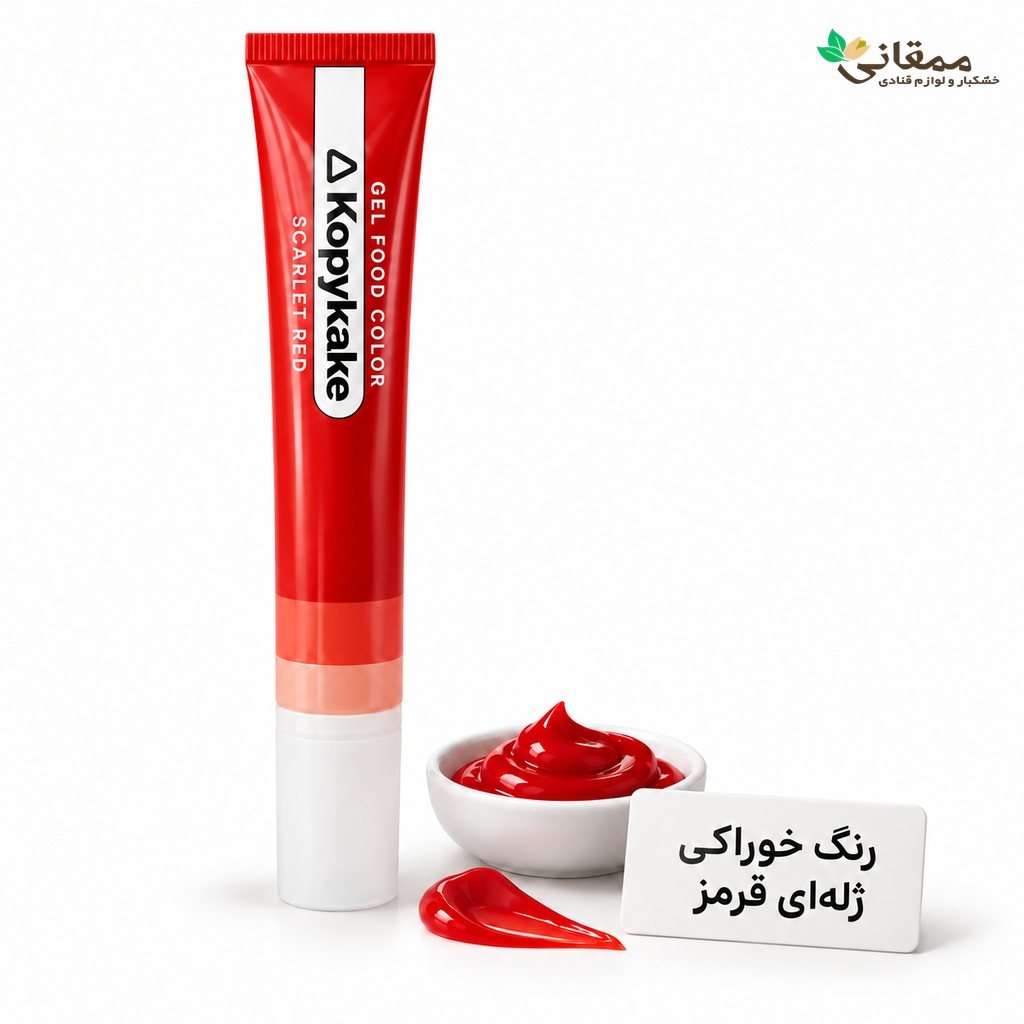  رنگ قرمز کپی کیک 15 گرمی 