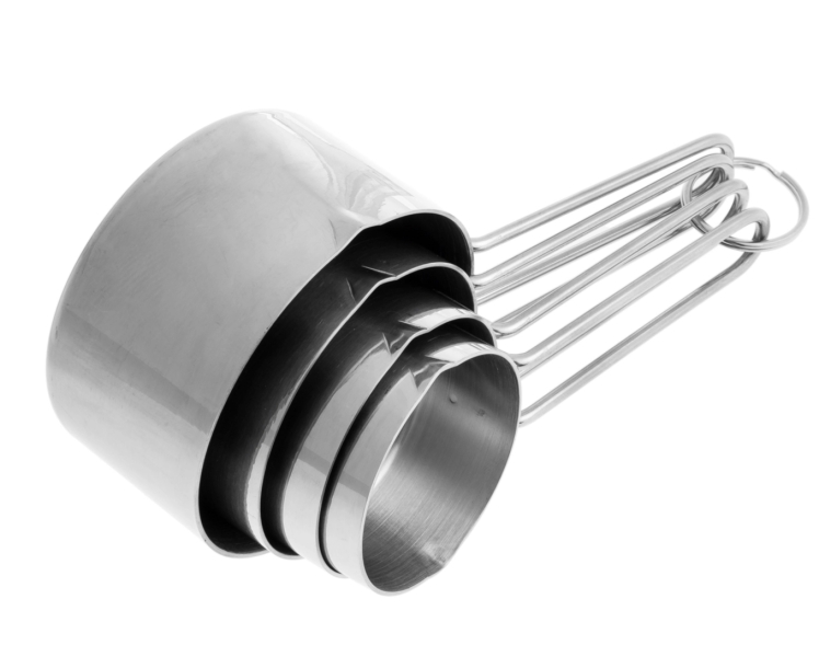 پیمانه اندازه گیری استیل لوازم قنادی ممقانی 