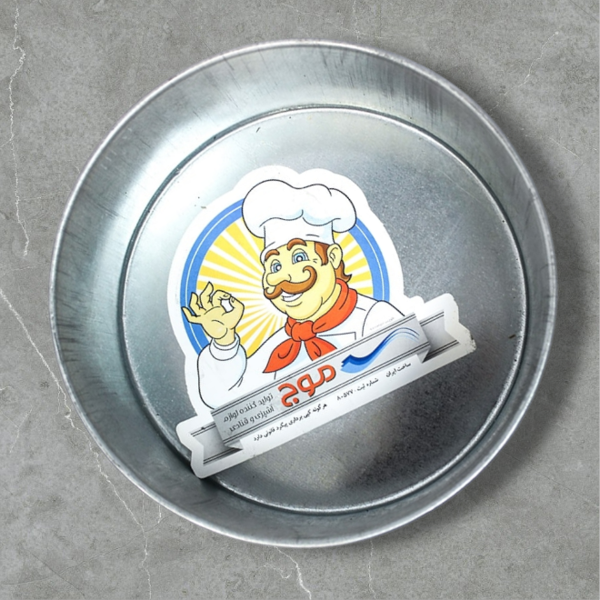 خرید قالب کیک گرد گالوانیزه موج | قالب کیک اسفنجی | لوازم قنادی ممقانی