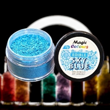 رنگ پودری خوراکی مجیک کالرز رنگ آبی آسمانی (Sky Blue)