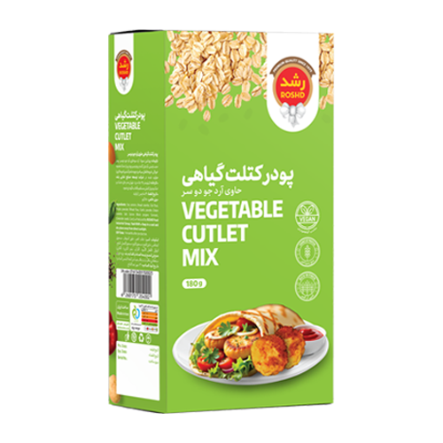 بسته پودر کتلت گیاهی حاوی آرد جو دوسر