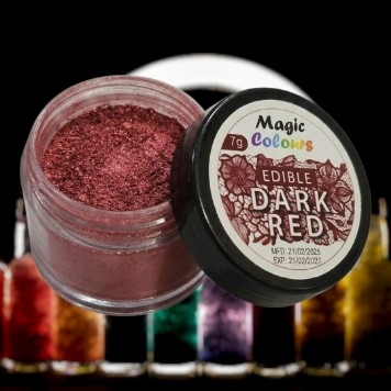 رنگ پودری خوراکی مجیک کالرز رنگ قرمز تیره (Dark Red)