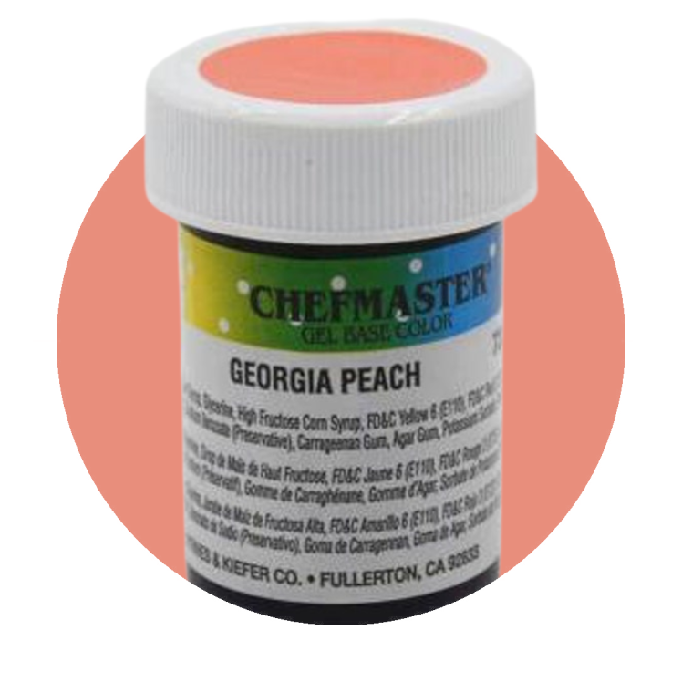 رنگ خوراکی ژله‌ای شف مستر رنگ هلوئی (Georgia Peach)
