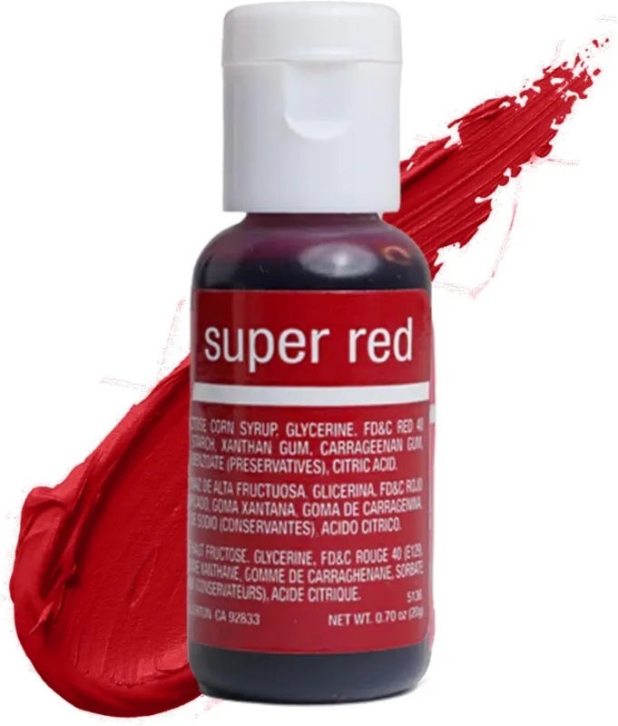 رنگ ژلهای خوراکی سوپر رد شف مستر | رنگ ژل قرمز حرفهای شیرینیپزی