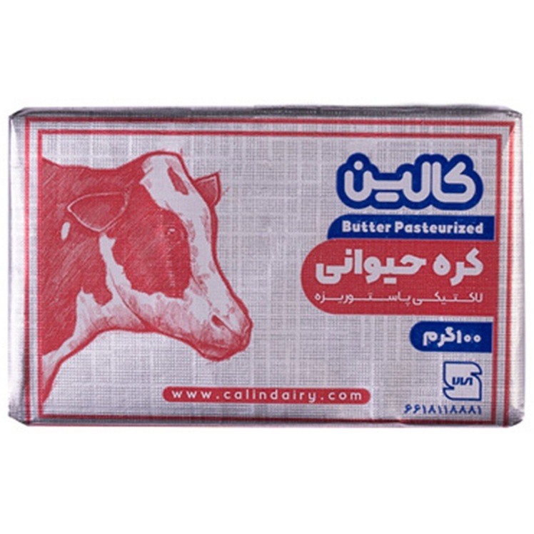 بسته‌بندی فویلی کره حیوانی ۱۰۰ گرمی کالین