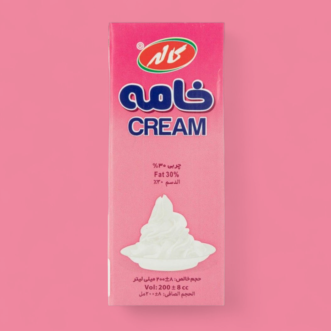 خامه برای دسر خانگی و ژله 
